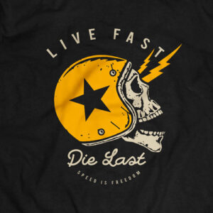 INLINE 4 Die Last Cotton Motorcyle T shirt