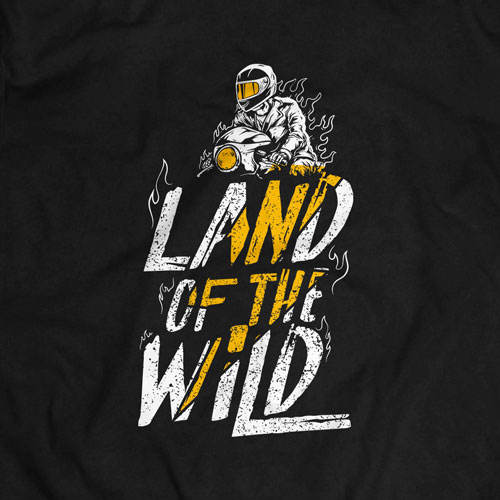 INLINE4 Land of Wild Cotton Motorcyle T shirt 2