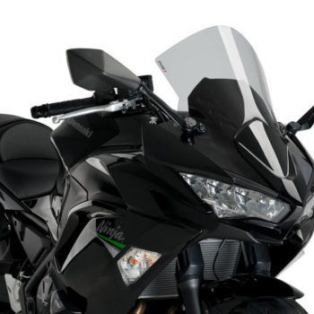 Puig R Racer Light Smoke Windscreen for Kawasaki Ninja 650 2020 2021 2 1
