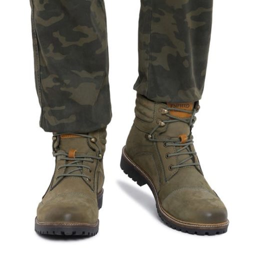 Royal Enfield Marshall Olive Riding Boots 5