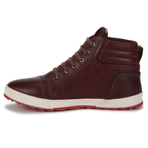 Royal Enfield Retro Burgundy Red Riding Shoes 2