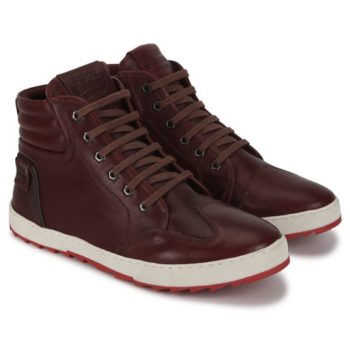 Royal Enfield Retro Burgundy Red Riding Shoes