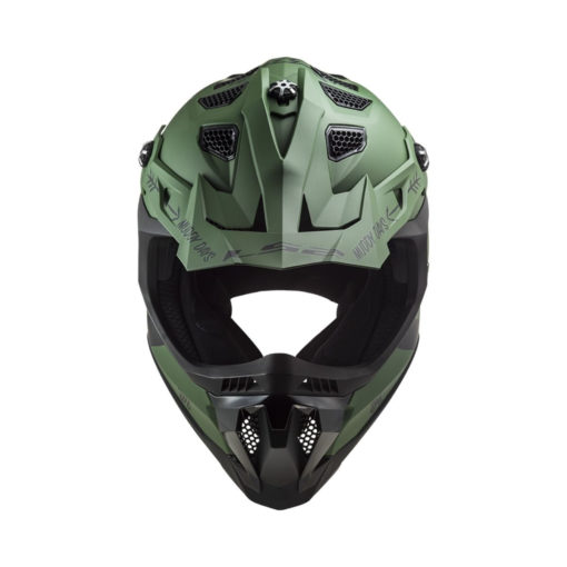 LS2 MX700 Subverter Evo CARGO Matt Military Green Motocross Helmet 4