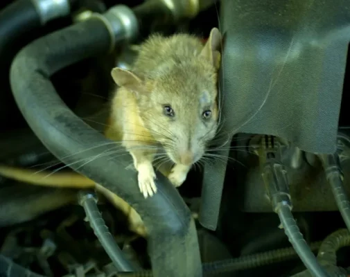 Rats Inside a bike