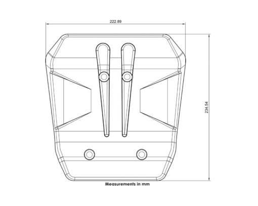 Pyramid Splash Guard for BMW F900R F900XR 3