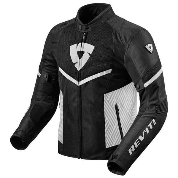REVIT Arc Air Black White Riding Jacket
