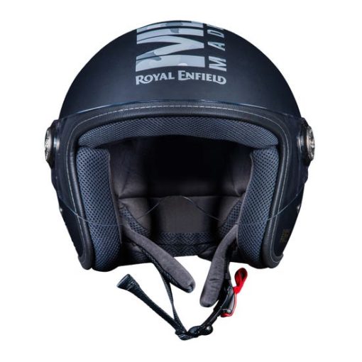 Royal Enfield Chopper Camo MLG Matt Black Open Face Helmet1