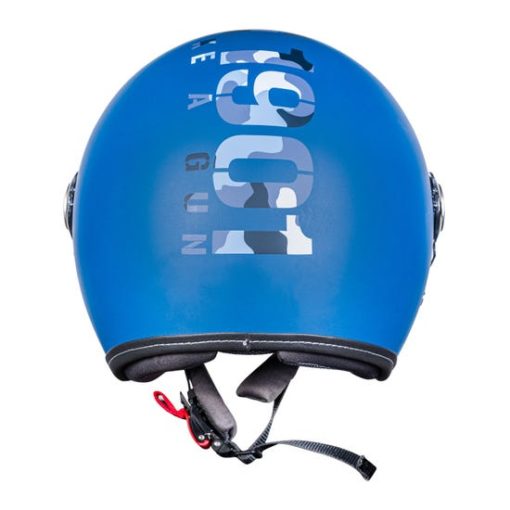 Royal Enfield Chopper Camo MLG Matt Lagoon Open Face Helmet2
