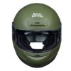 Royal Enfield Old Madras Matt Battle Green Full Face Helmet1