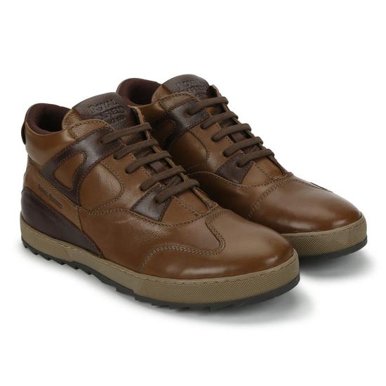 Royal Enfield Ramble Khaki Brown Riding Shoes
