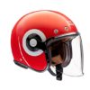 Royal Enfield Spirit Gloss Red White Open Face Helmet 1