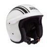 Royal Enfield Twins Stripes Sunpeak Gloss White Open Face Helmet