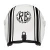 Royal Enfield Twins Stripes Sunpeak Gloss White Open Face Helmet2