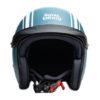 Royal Enfield Twins Stripes Sunpeak Matt Squadron Blue Open Face Helmet2
