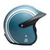 Royal Enfield Twins Stripes Sunpeak Matt Squadron Blue Open Face Helmet4