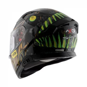 AXOR APEX SEADEVIL Gloss Black Gold Full Face Helmet 4