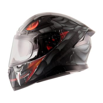 AXOR APEX Venomous Matt Black Grey Full Face Helmet 2