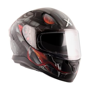 AXOR APEX Venomous Matt Black Grey Full Face Helmet 4