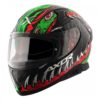 AXOR Apex Beast Gloss Black Green Full Face Helmet3