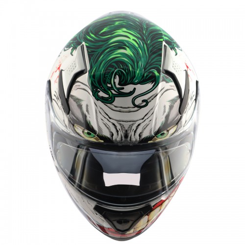 AXOR Apex Joker Gloss White Special Edition DC Comics Full Face Helmet7