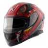 AXOR Apex Venomous Black Red Full Face Helmet