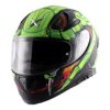 AXOR Apex Venomous Gloss Black Neon Green Full Face Helmet2