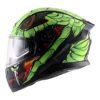 AXOR Apex Venomous Gloss Black Neon Green Full Face Helmet3