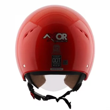 AXOR Striker Solid Gloss Neon Orange Open Face Helmet1