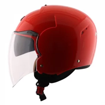 AXOR Striker Solid Gloss Neon Orange Open Face Helmet2