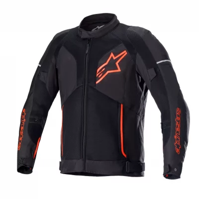 Alpinestars Viper V3 Air Textile Black Fluorescent Red Riding Jacket 1 1