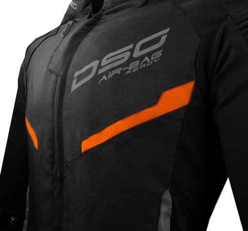 DSG Race Pro Black Fluorescent Red Riding Jacket8