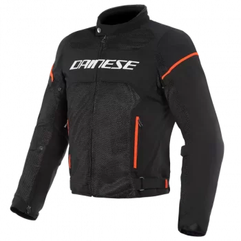 Dainese Air Frame D1 Textile Black Fluorescent Red Riding Jacket