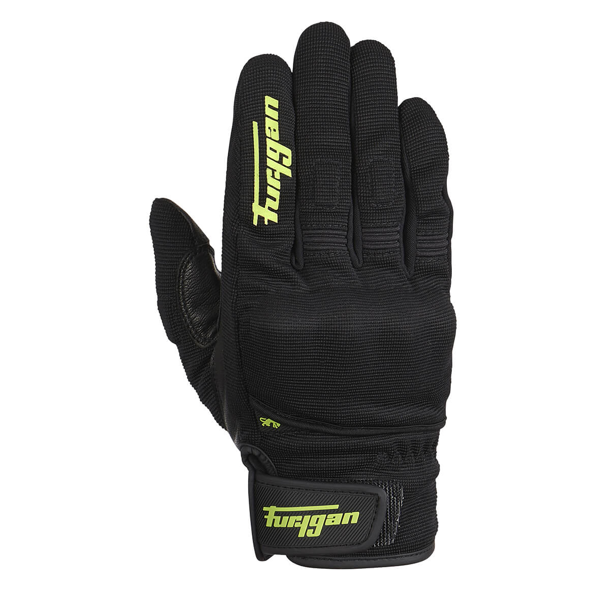 Furygan Jet D3O Black Fluorescent Green Riding Gloves