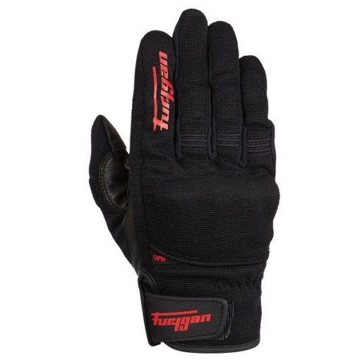 Furygan Jet D3O Black Red Riding Gloves