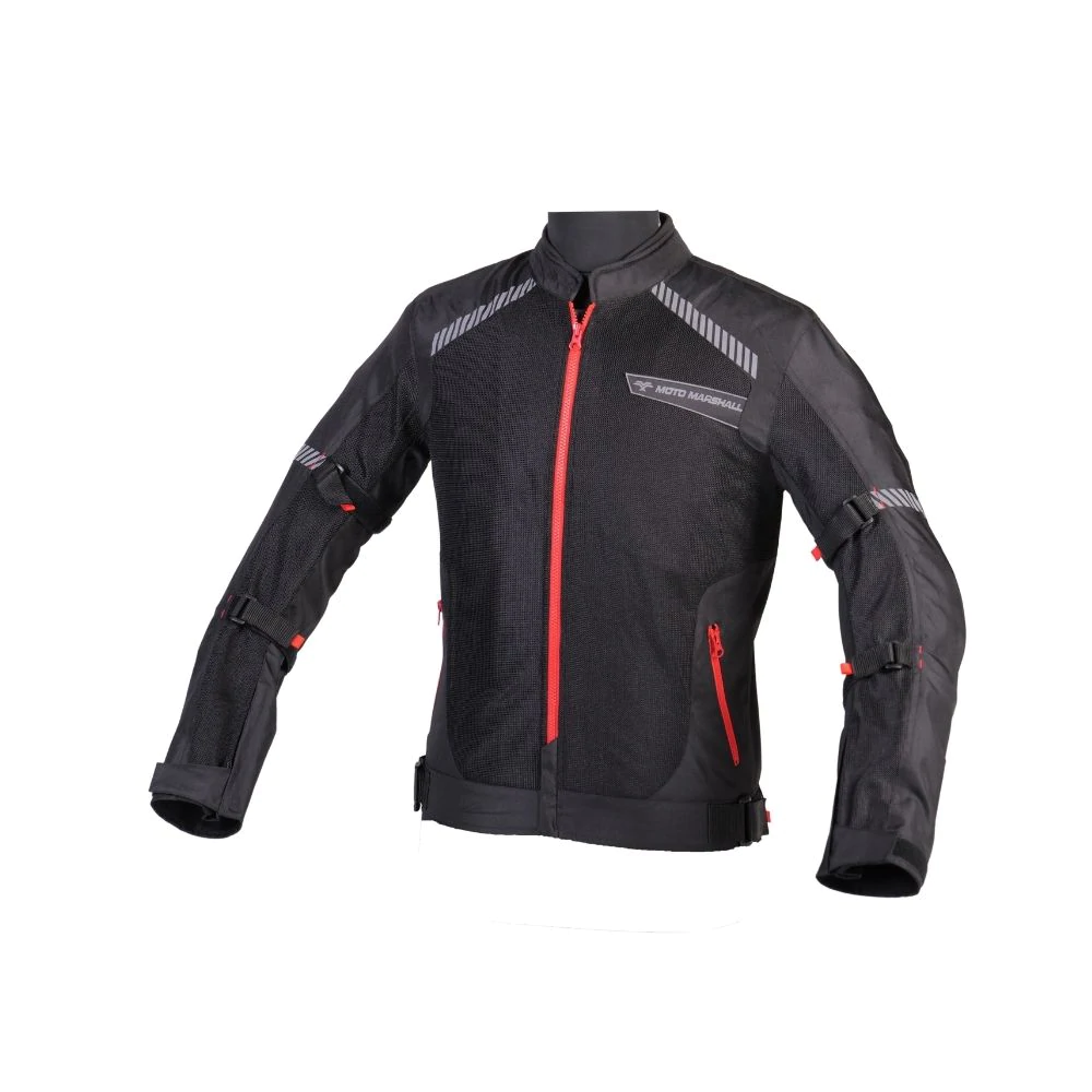 Moto Marshall 2.0 Valor All Weather Black Red Riding Jacket | Buy ...