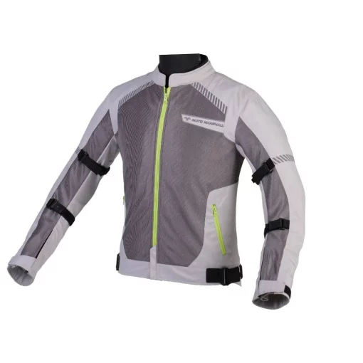 Moto Marshall Valor All Weather Grey Neon Riding Jacket