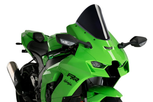 Puig R Racer Black Windscreen for Kawasaki ZX 10R 2021 22