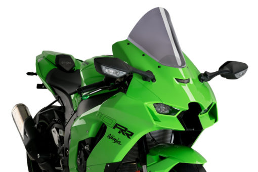 Puig R Racer Dark Smoke Windscreen for Kawasaki ZX 10R 2021 22