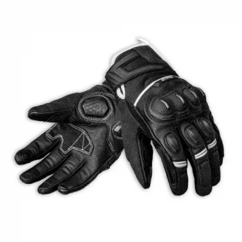 Raida Airwave Motorcycle Black White Riding Gloves1