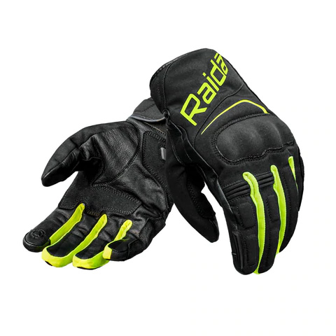 Raida AqDry Waterproof Black Hi Viz Riding Gloves