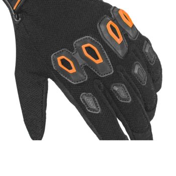 Raida Avantur Black Orange Riding Gloves 3