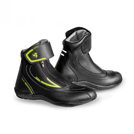 Raida Tourer Motorcycle Black Hi Viz Riding Boots