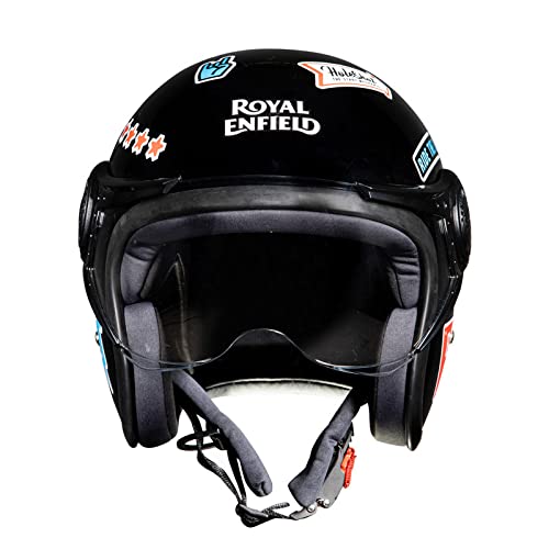 Royal Enfield AOD Black Open Face Helmet2