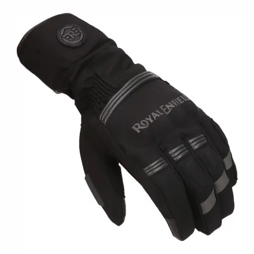 Royal Enfield Blizzard Black Grey Riding Gloves1