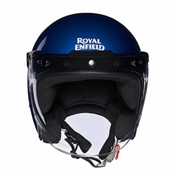 Royal Enfield Bobber Blue Open Face Helmet
