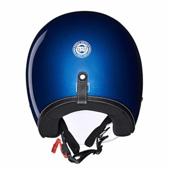 Royal Enfield Bobber Blue Open Face Helmet1