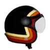 Royal Enfield Border Stripes Black Open Face Helmet2