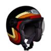 Royal Enfield Border Stripes Black Open Face Helmet4