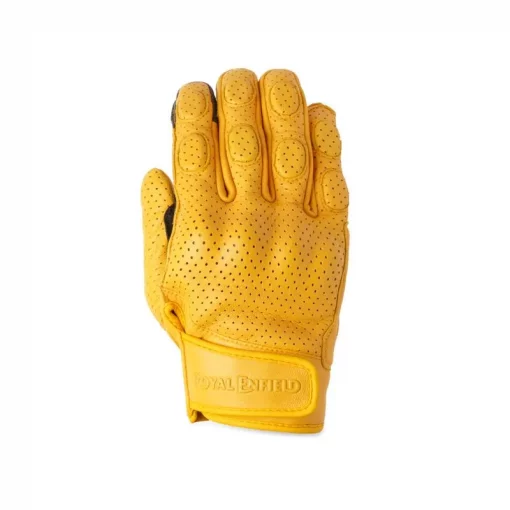 Royal Enfield Burnish Yellow Riding Gloves1