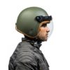 Royal Enfield Classic Camo Print Battle Green Open Face Helmet3